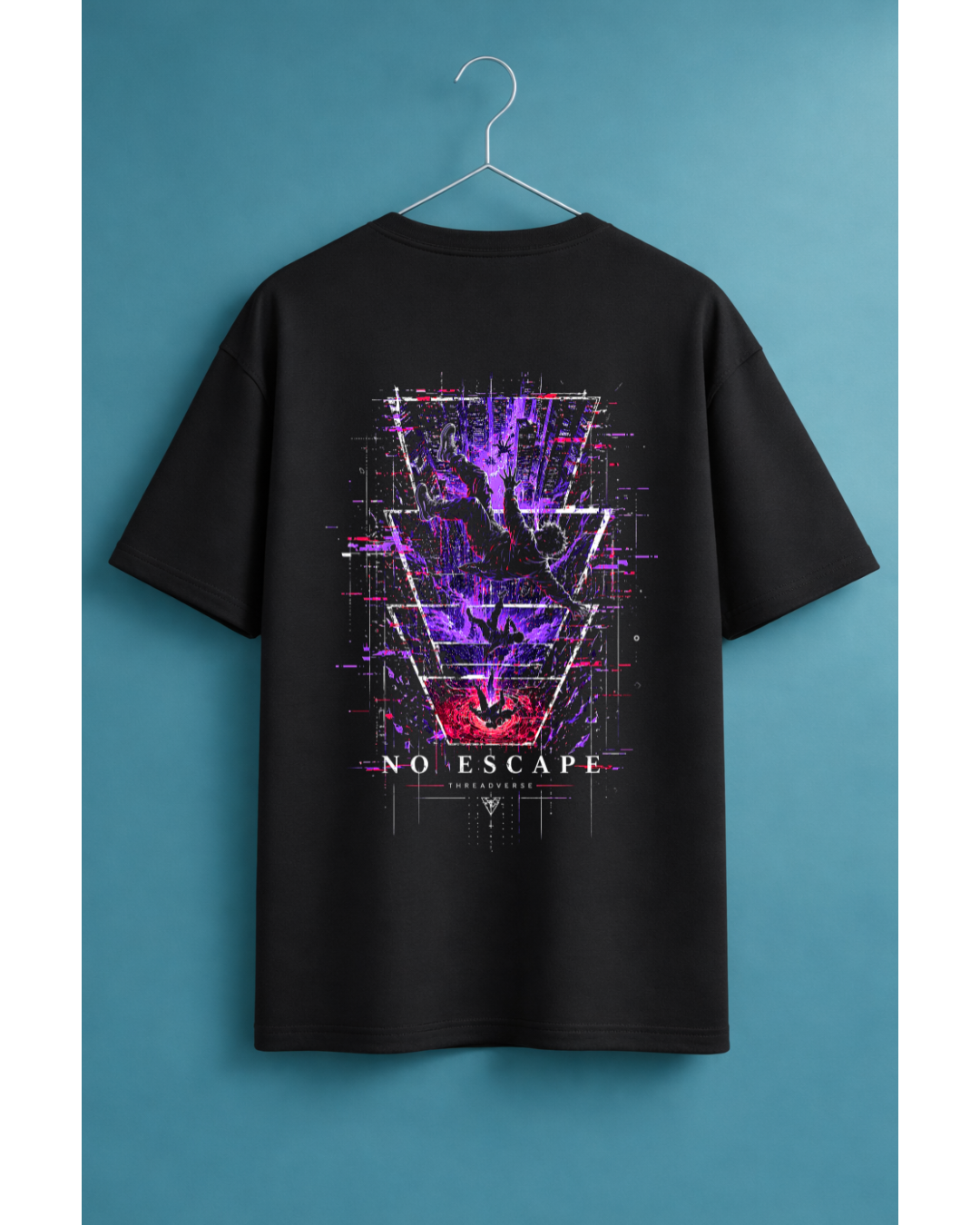 No Escape Oversized Graphic T-Shirt – Cyberpunk Streetwear Tee