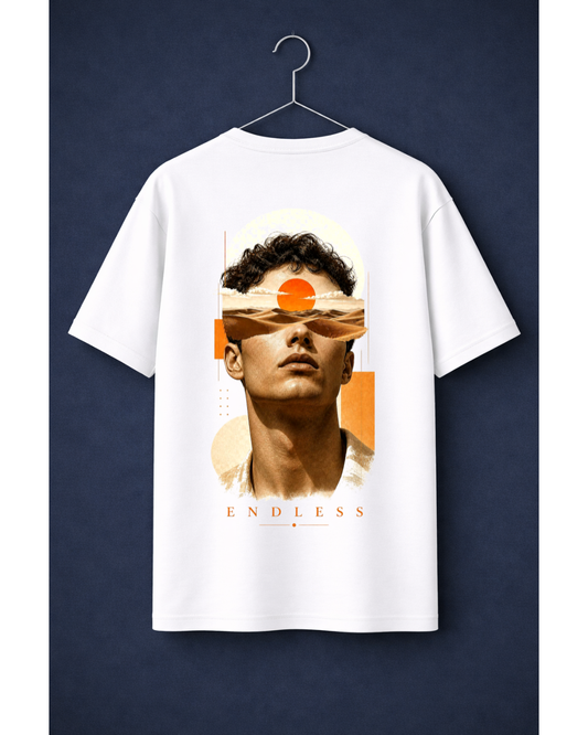 Endless Oversized Graphic T-Shirt – Desert Sun Aesthetic Streetwear Tee