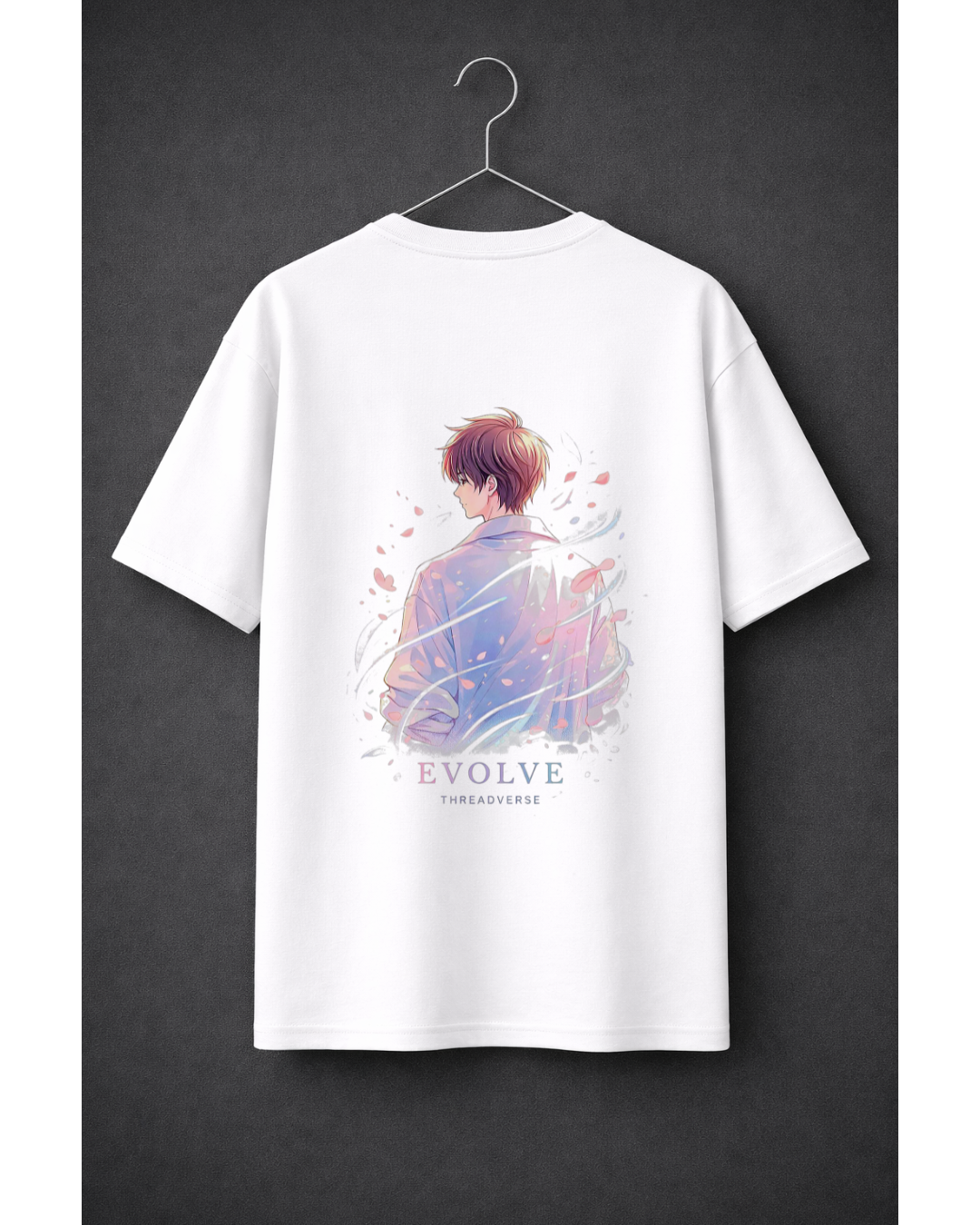 Evolve Anime Oversized T-Shirt – Minimal Aesthetic Streetwear