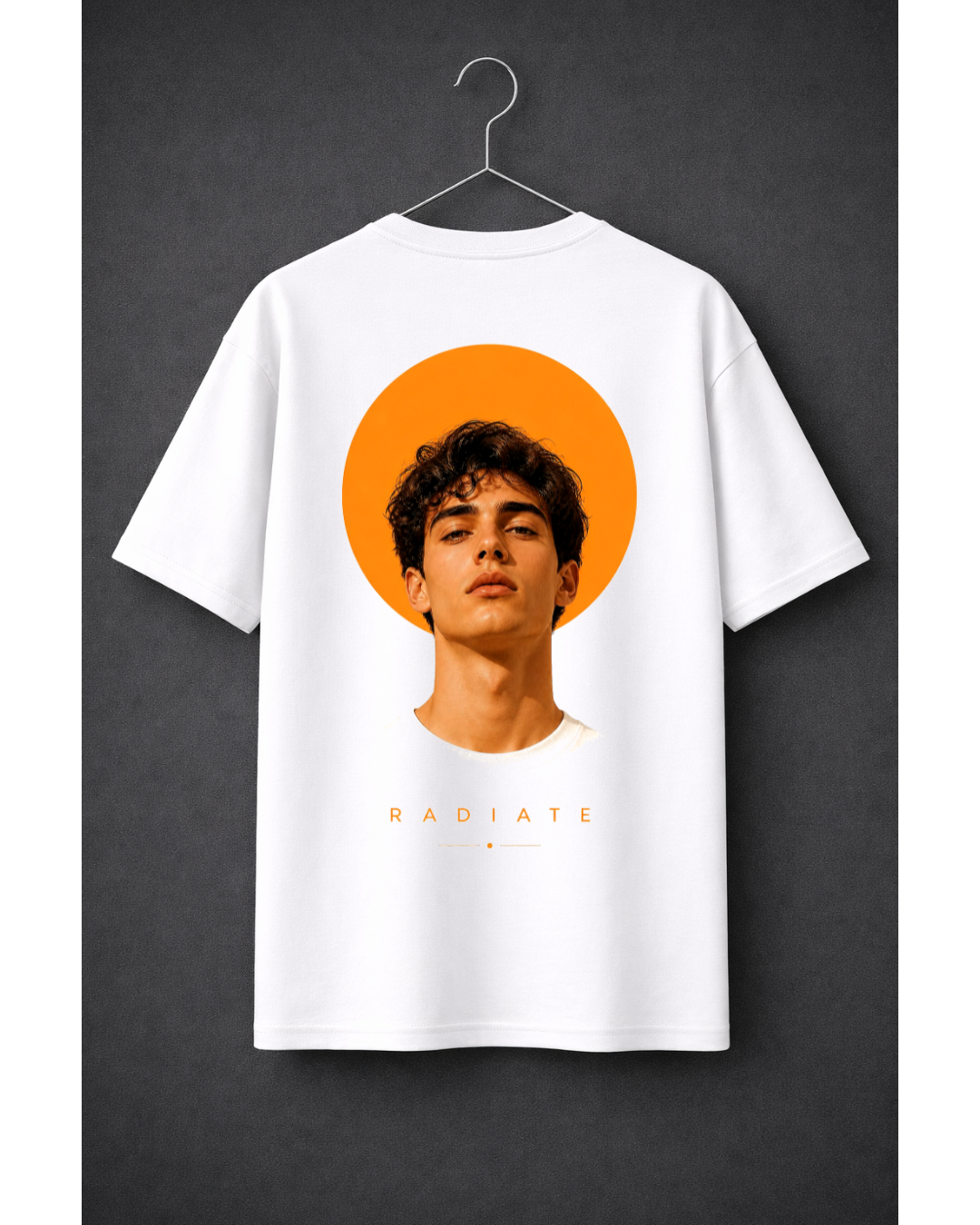 Radiate Oversized Graphic T-Shirt – Minimal Sun Aura Aesthetic Streetwear Tee