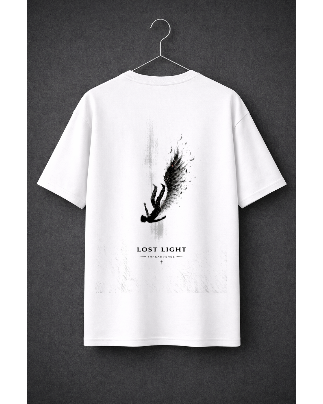 Lost Light Oversized Graphic T-Shirt – Dark Angel Aesthetic Streetwear Tee