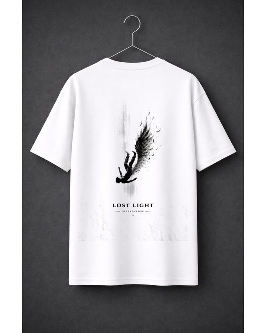 Lost Light Oversized Graphic T-Shirt – Dark Angel Aesthetic Streetwear Tee