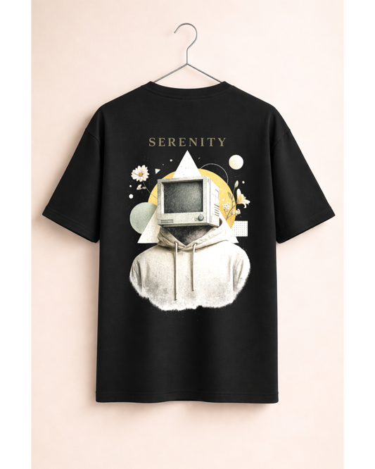 Serenity Oversized Graphic T-Shirt – Minimal Aesthetic Streetwear Tee