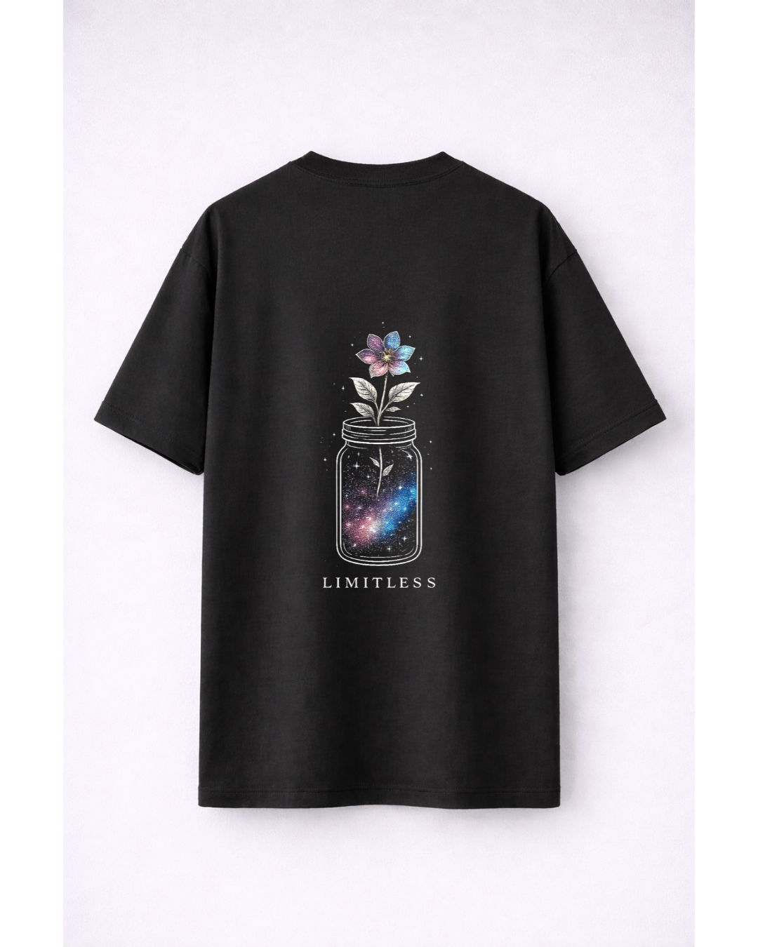 Limitless Oversized Graphic T-Shirt – Cosmic Aesthetic Streetwear Tee