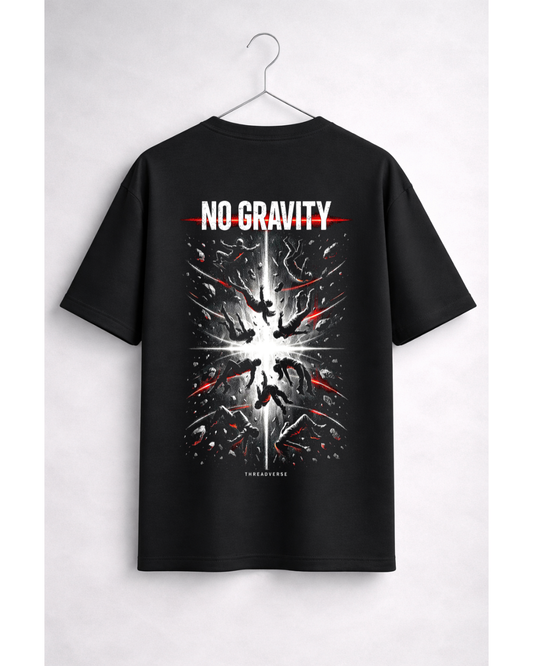 No Gravity Oversized Graphic T-Shirt – Abstract Streetwear Tee