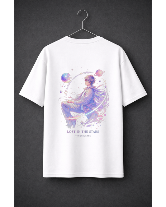 Lost in the Stars Anime Oversized T-Shirt – Aesthetic Space Streetwear