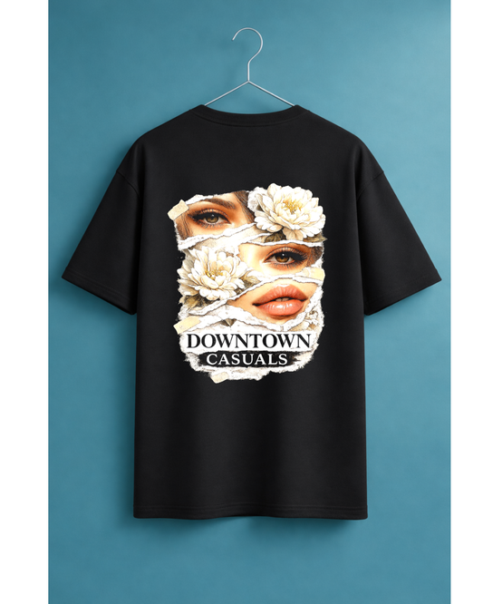Downtown Casuals Graphic Oversized T-Shirt | Streetwear Back Print Tee