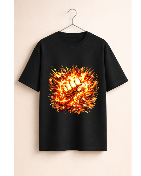 Fire Punch Graphic T-Shirt Powerful Anime Streetwear