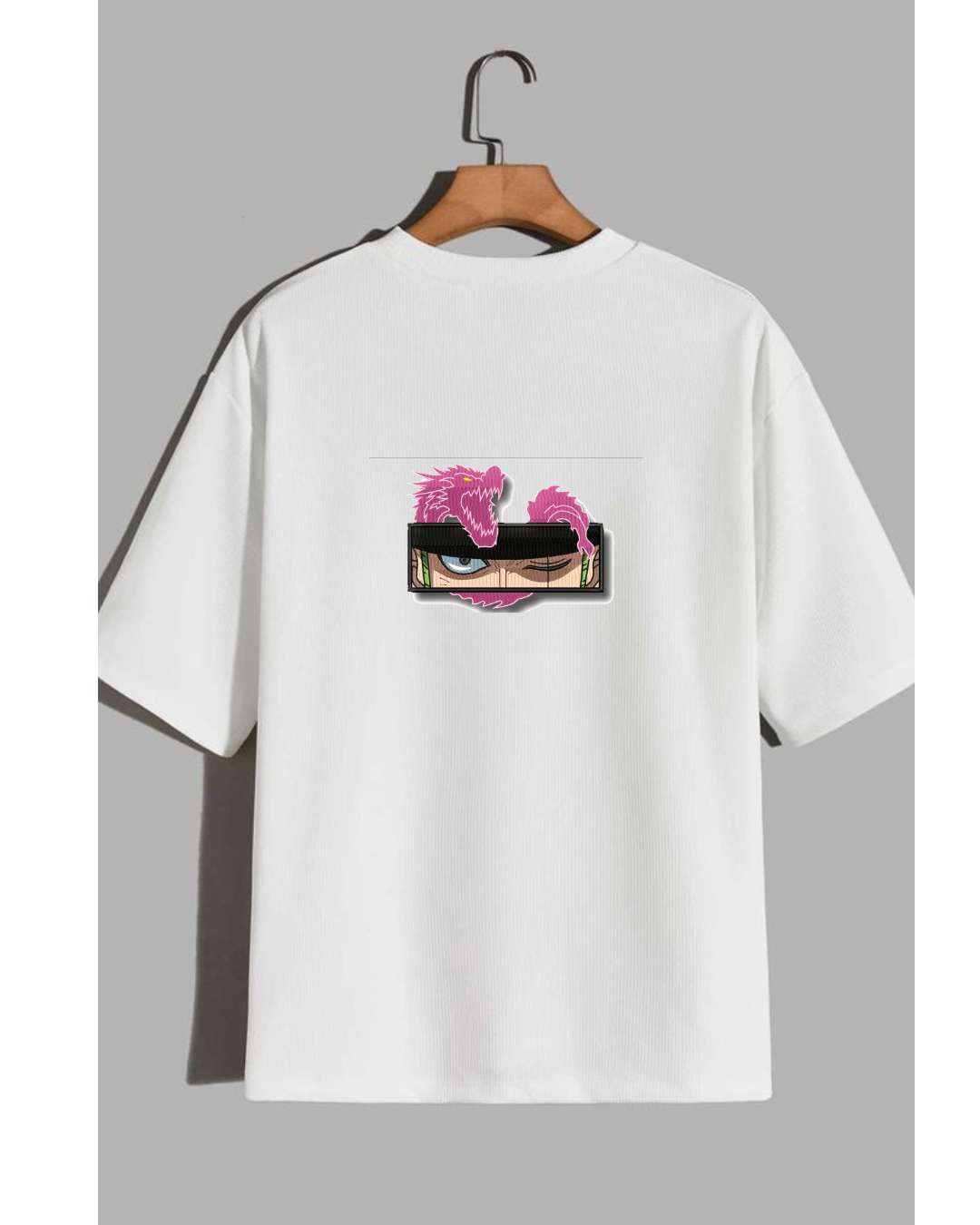 Anime Dragon Eye Patch T-Shirt | Japanese Streetwear Unisex
