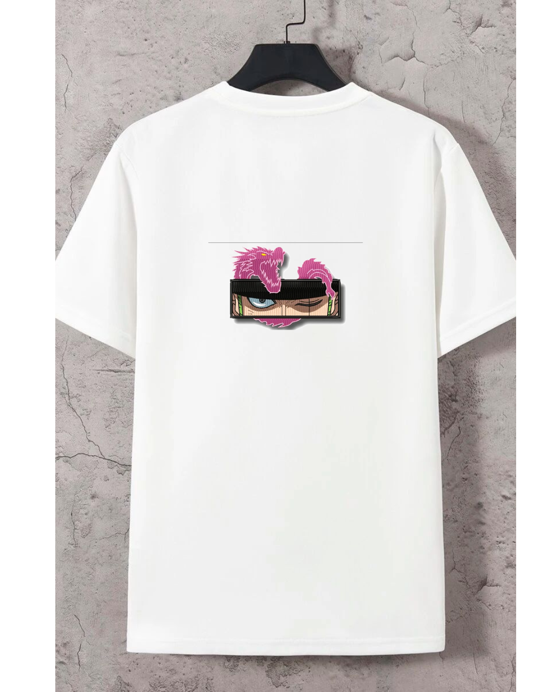 Anime Dragon Eye Patch T-Shirt | Japanese Streetwear Unisex